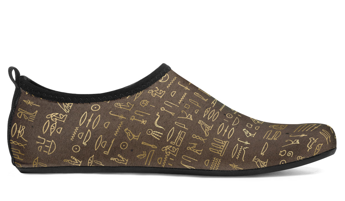 Hieroglyphics Water Shoes - Offbeat Sweetie