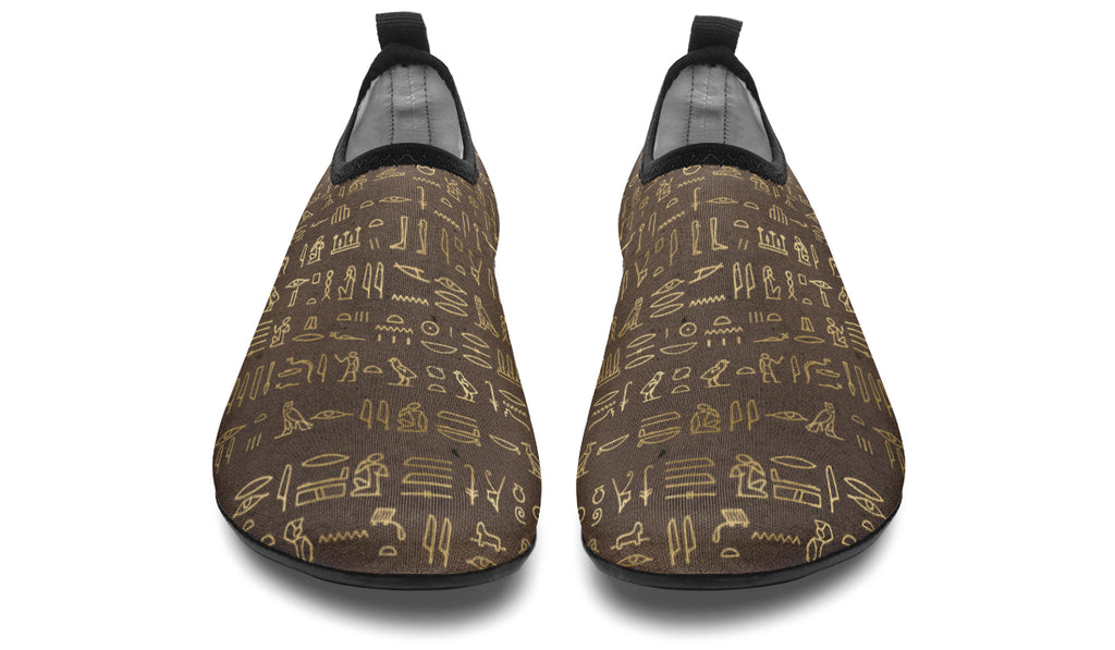 Hieroglyphics Water Shoes - Offbeat Sweetie