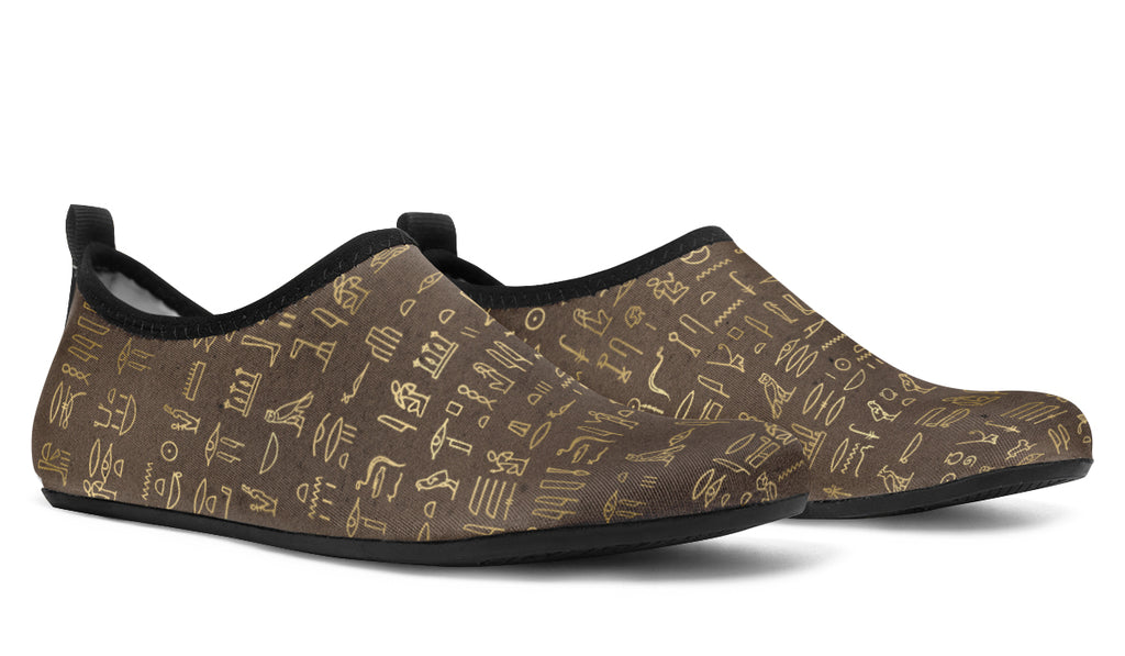 Hieroglyphics Water Shoes - Offbeat Sweetie
