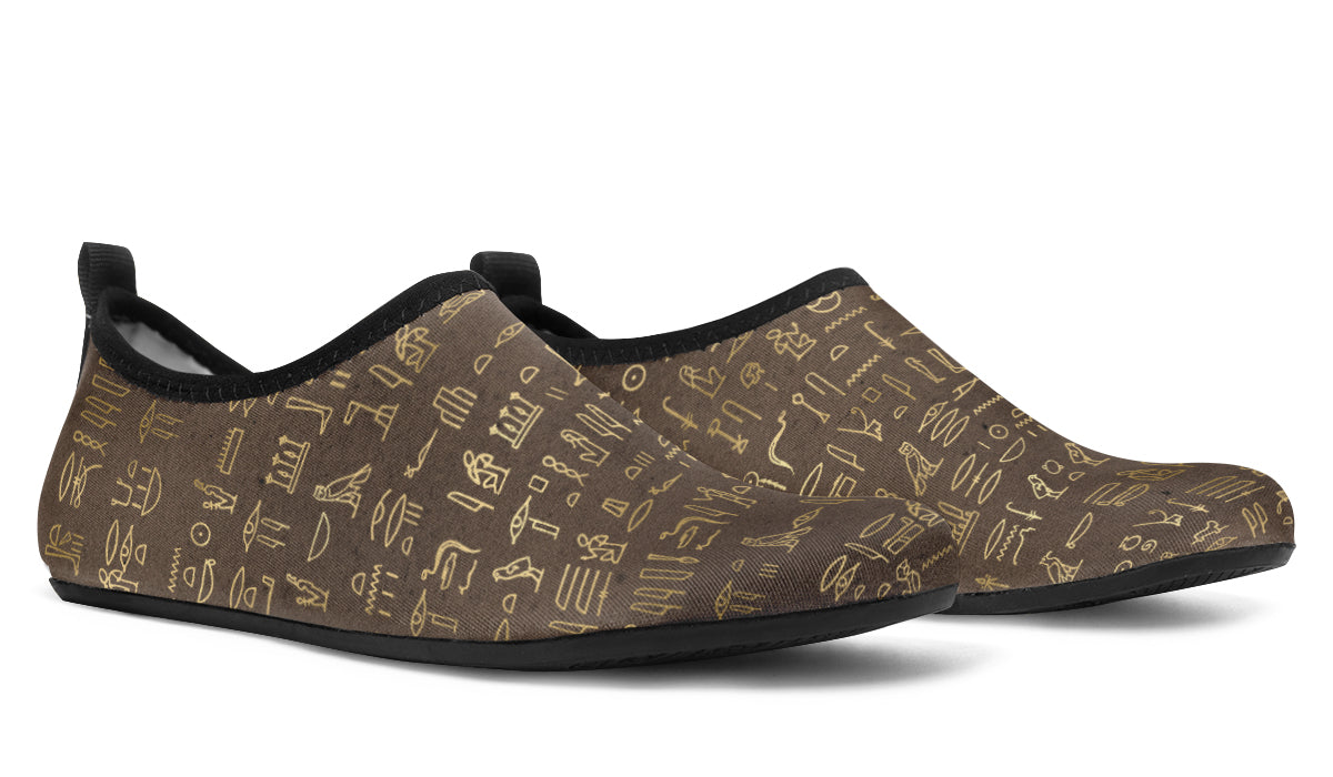 Hieroglyphics Water Shoes - Offbeat Sweetie