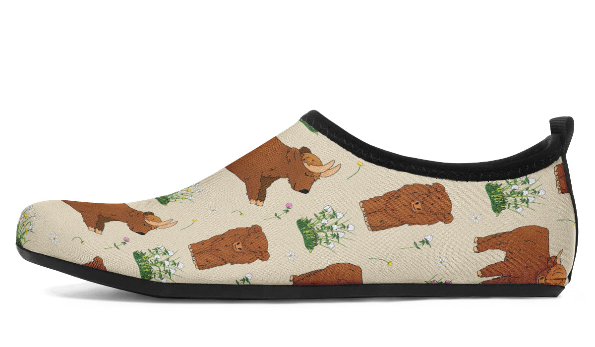 Highland Cows Water Shoes