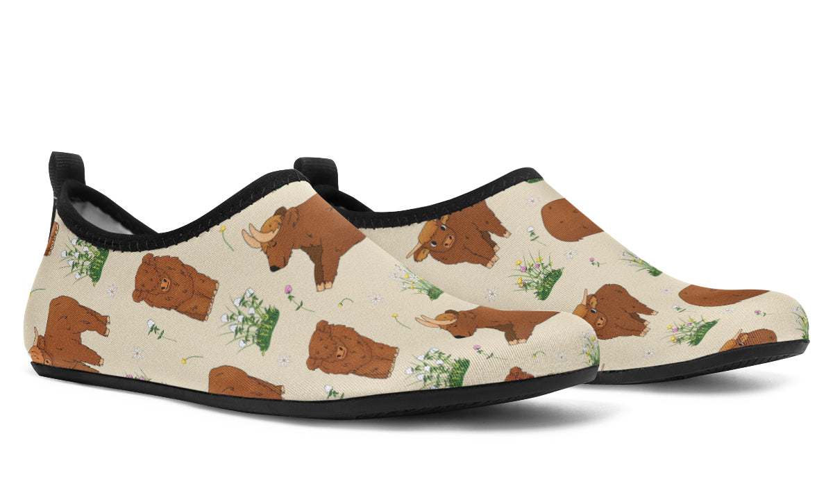 Highland Cows Water Shoes