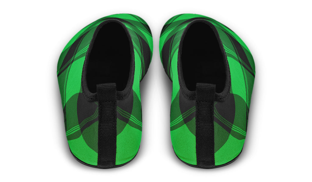 Lucky Green Plaid Water Shoes