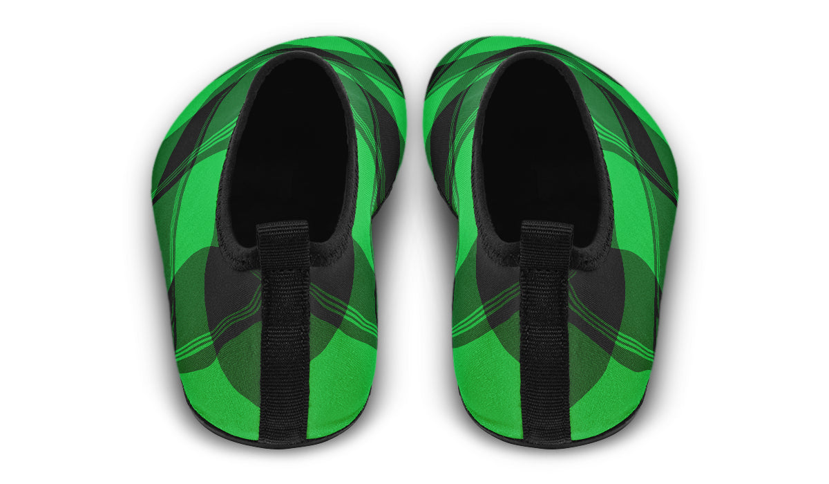 Lucky Green Plaid Water Shoes