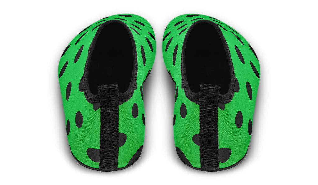 Lucky Green Polka Dot Water Shoes