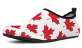 Maple Leaves White Water Shoes - Offbeat Sweetie