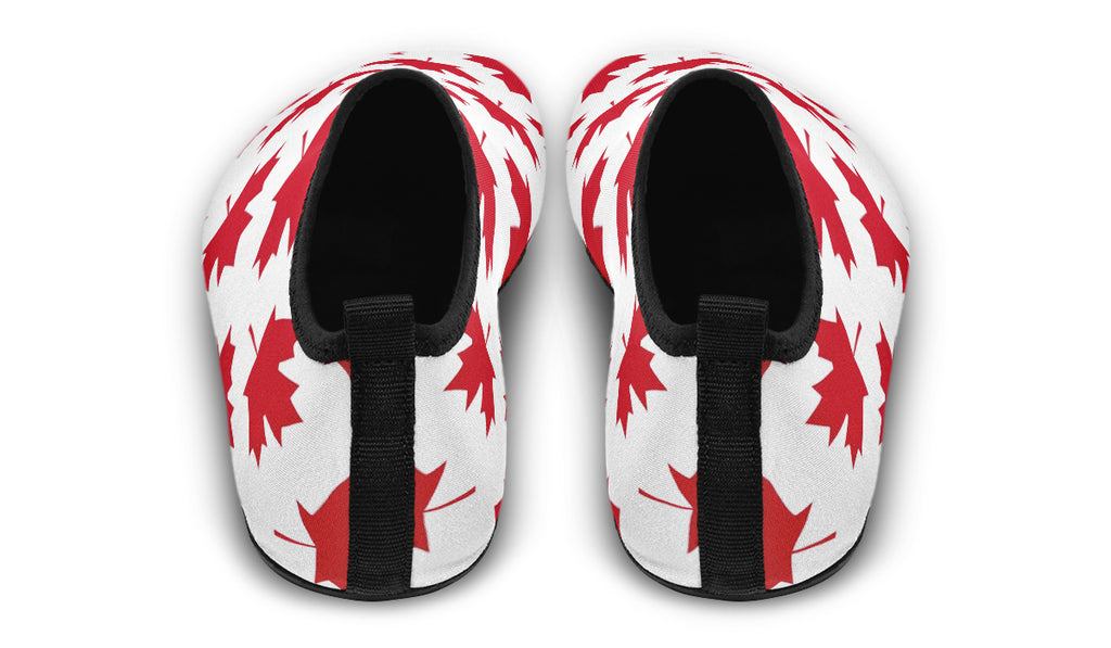 Maple Leaves White Water Shoes - Offbeat Sweetie