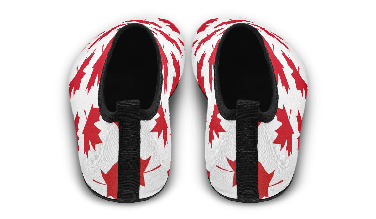 Maple Leaves White Water Shoes - Offbeat Sweetie