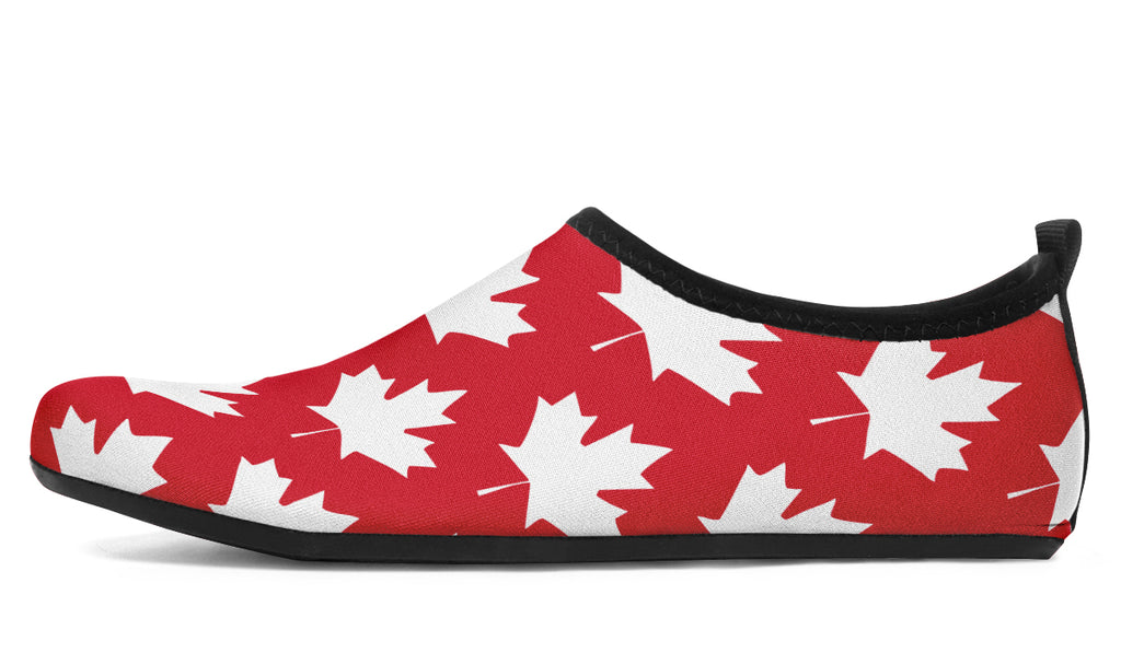 Maple Leaves Red Water Shoes - Offbeat Sweetie