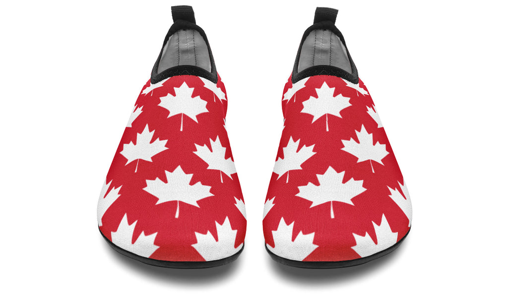Maple Leaves Red Water Shoes - Offbeat Sweetie
