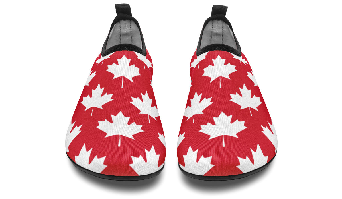 Maple Leaves Red Water Shoes - Offbeat Sweetie
