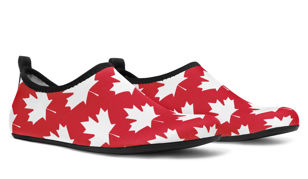 Maple Leaves Red Water Shoes - Offbeat Sweetie