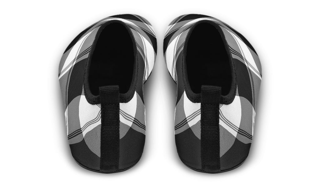 Black And White Plaid Water Shoes