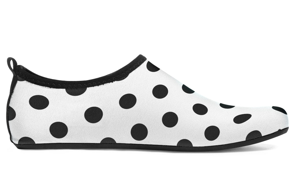 Marshmallow White Polka Dot Water Shoes