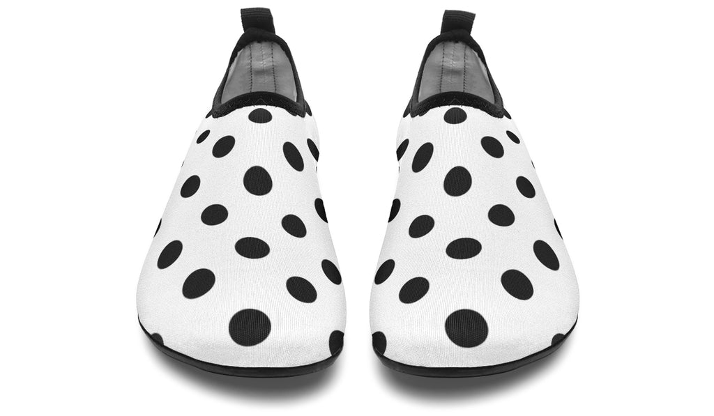 Marshmallow White Polka Dot Water Shoes