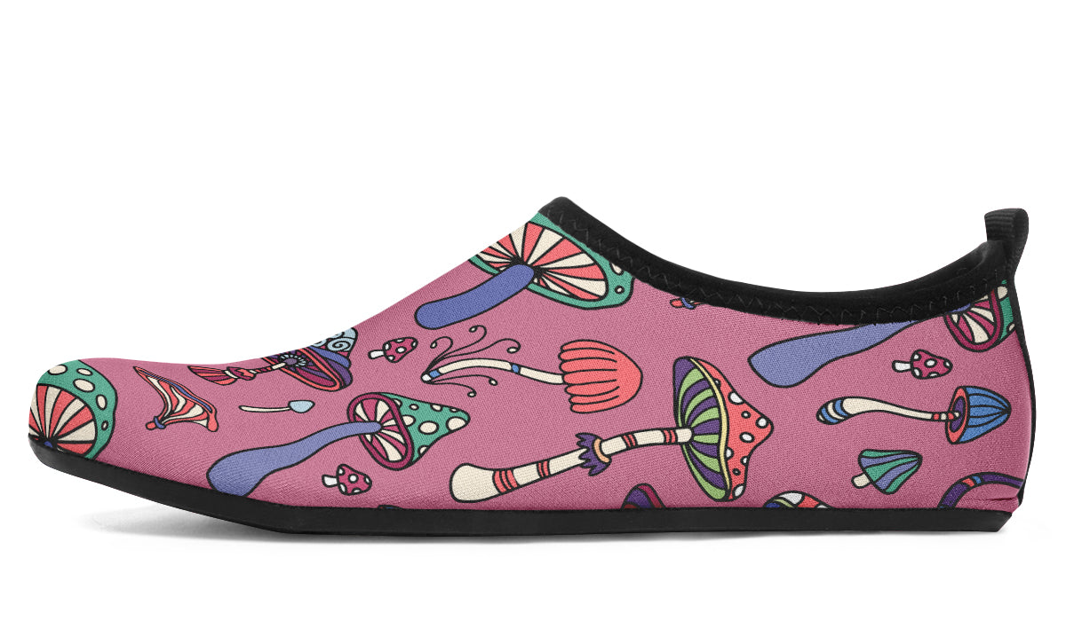 Mismatched Mushrooms Water Shoes - Offbeat Sweetie