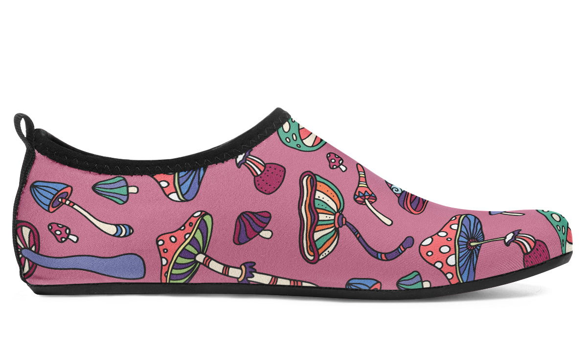 Mismatched Mushrooms Water Shoes - Offbeat Sweetie