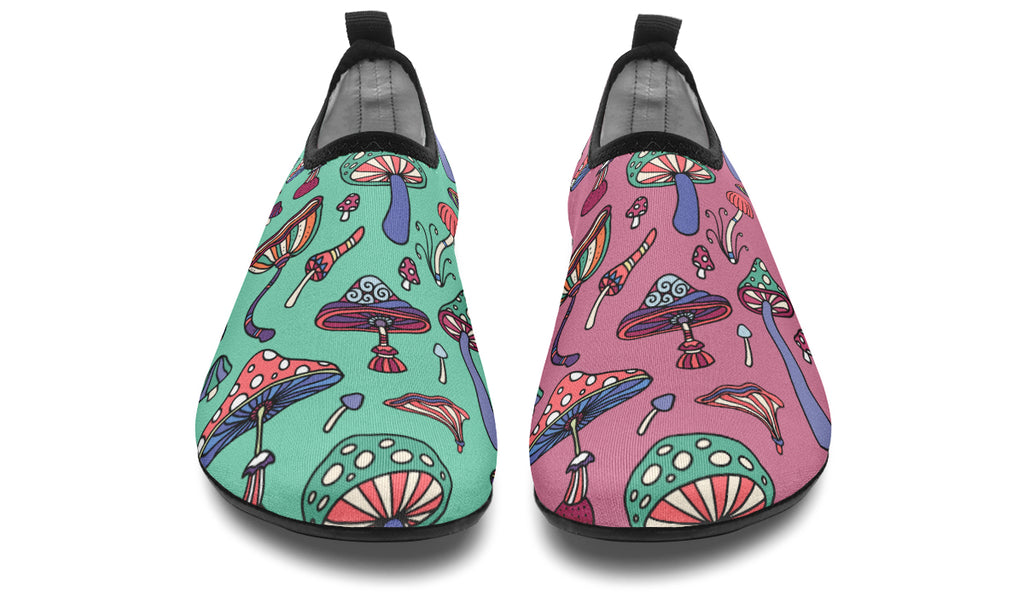Mismatched Mushrooms Water Shoes - Offbeat Sweetie