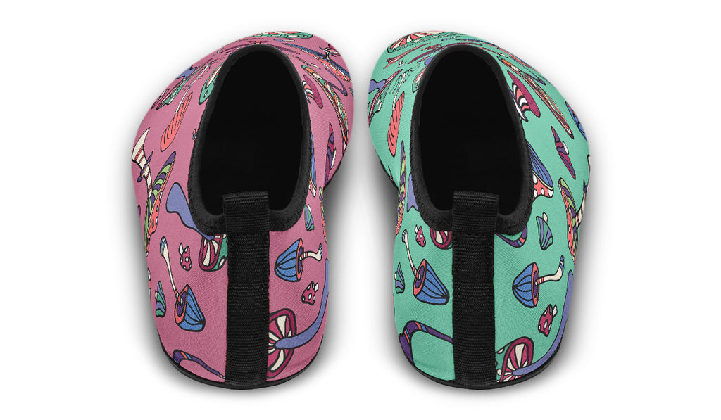 Mismatched Mushrooms Water Shoes - Offbeat Sweetie