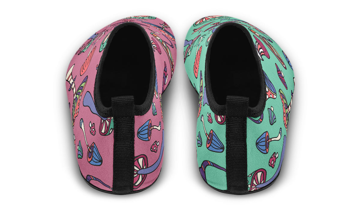 Mismatched Mushrooms Water Shoes - Offbeat Sweetie