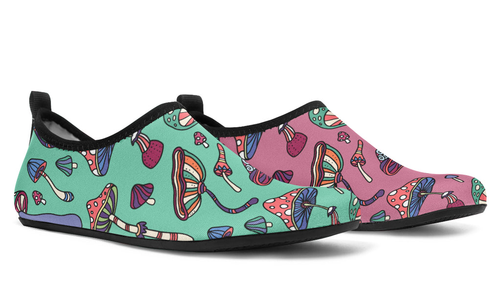 Mismatched Mushrooms Water Shoes - Offbeat Sweetie