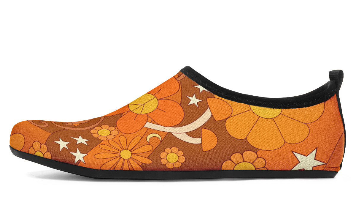 Molly's Mismatched Retro Daisies Water Shoes - Offbeat Sweetie