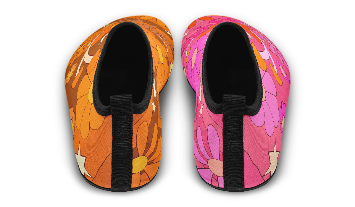 Molly's Mismatched Retro Daisies Water Shoes - Offbeat Sweetie