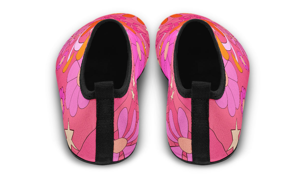 Molly's Pink Retro Daisies Water Shoes