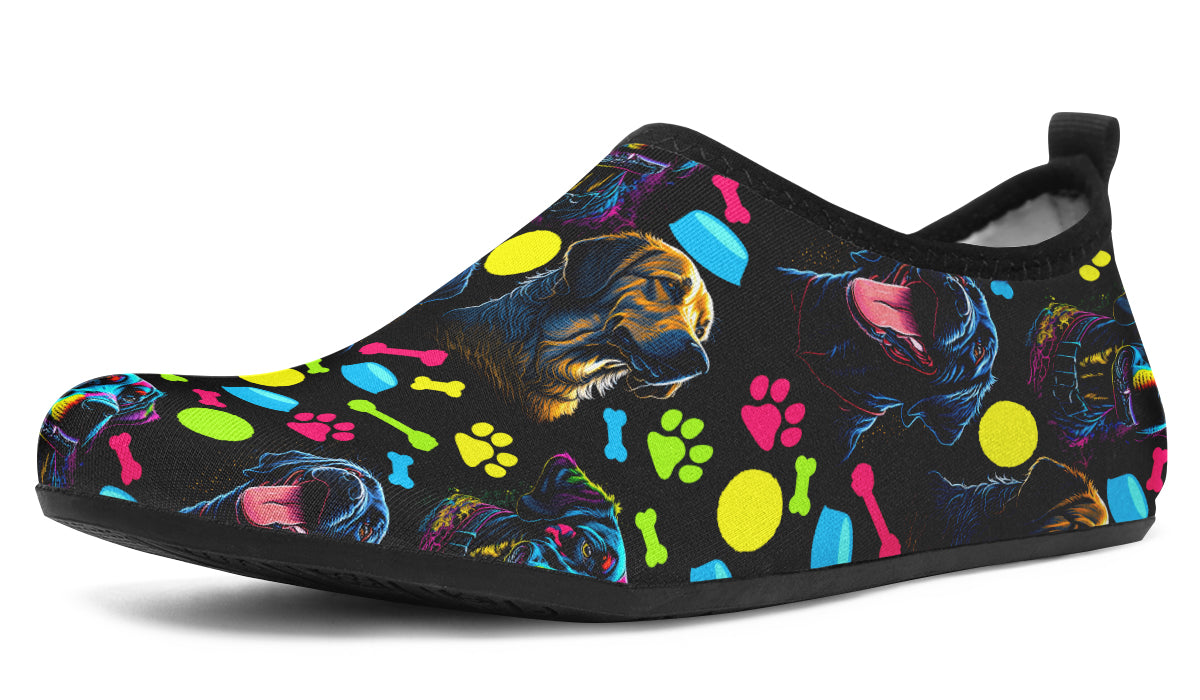 Neon Dogs Water Shoes - Offbeat Sweetie