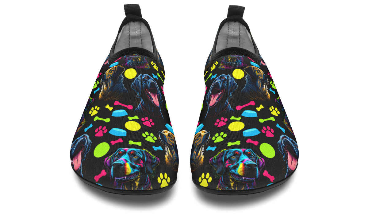 Neon Dogs Water Shoes - Offbeat Sweetie