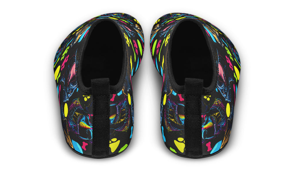 Neon Dogs Water Shoes - Offbeat Sweetie