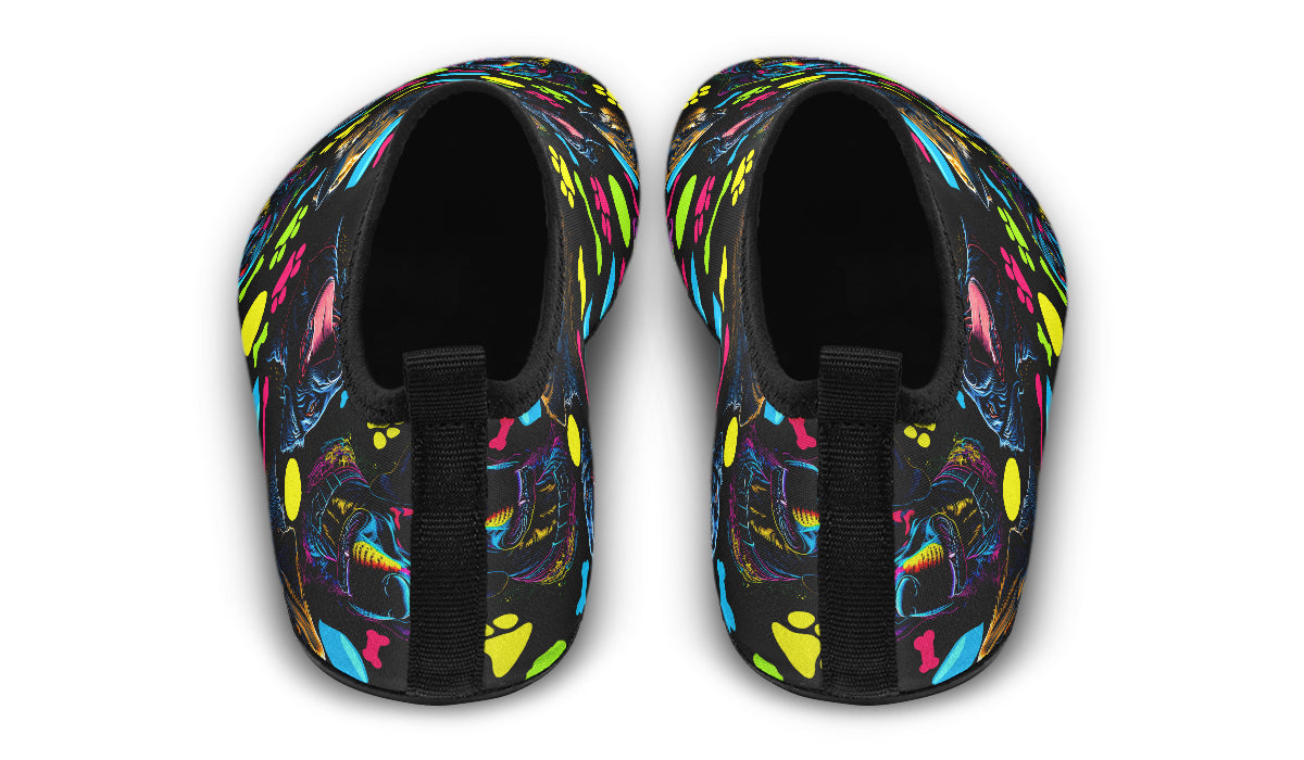 Neon Dogs Water Shoes - Offbeat Sweetie