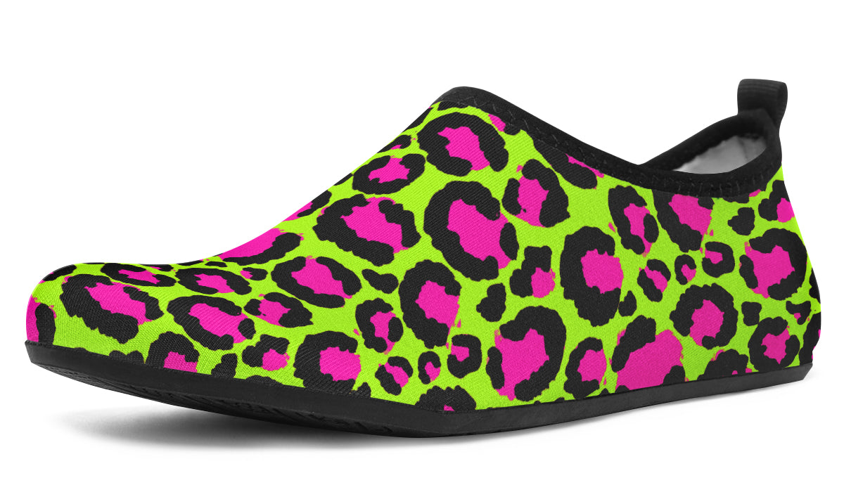 Neon Leopard Water Shoes - Offbeat Sweetie