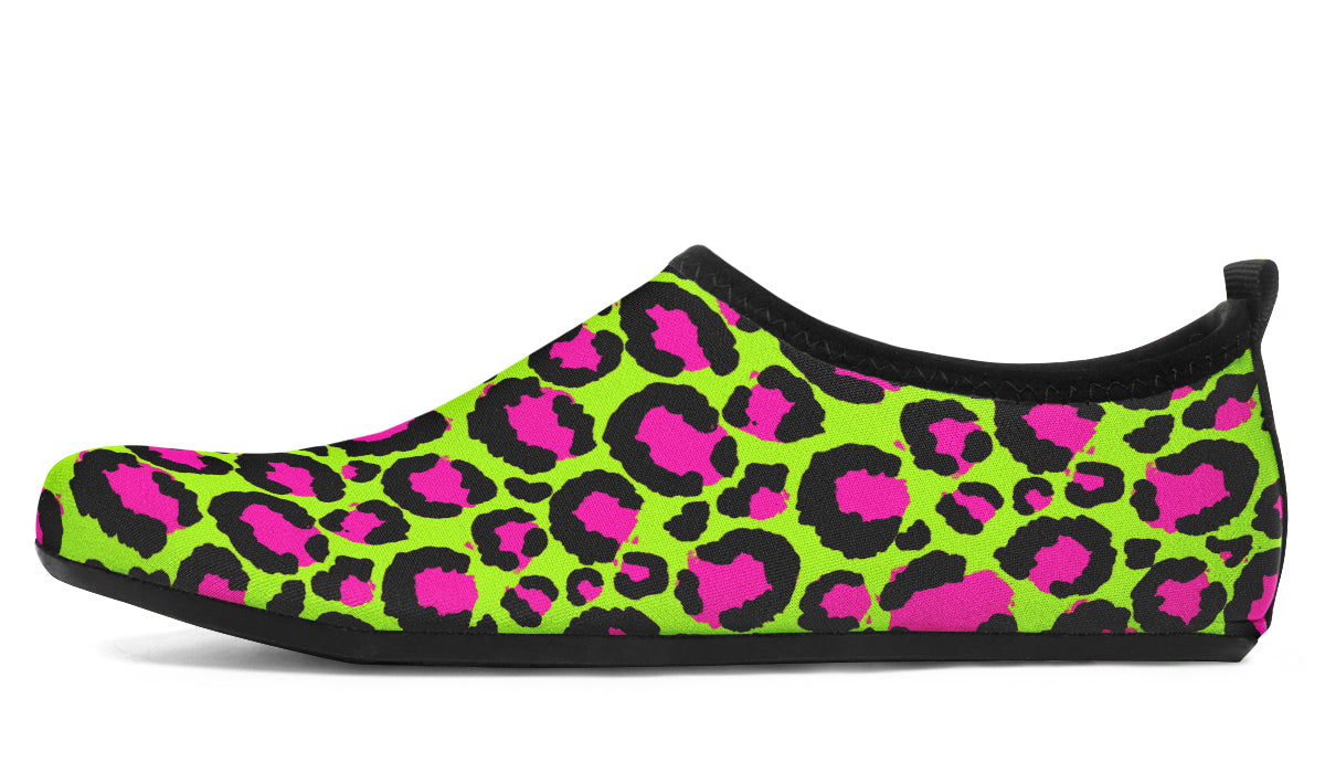 Neon Leopard Water Shoes - Offbeat Sweetie