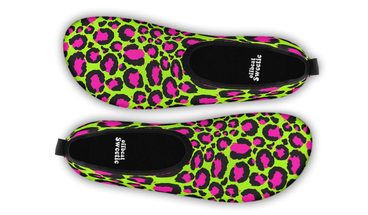 Neon Leopard Water Shoes - Offbeat Sweetie