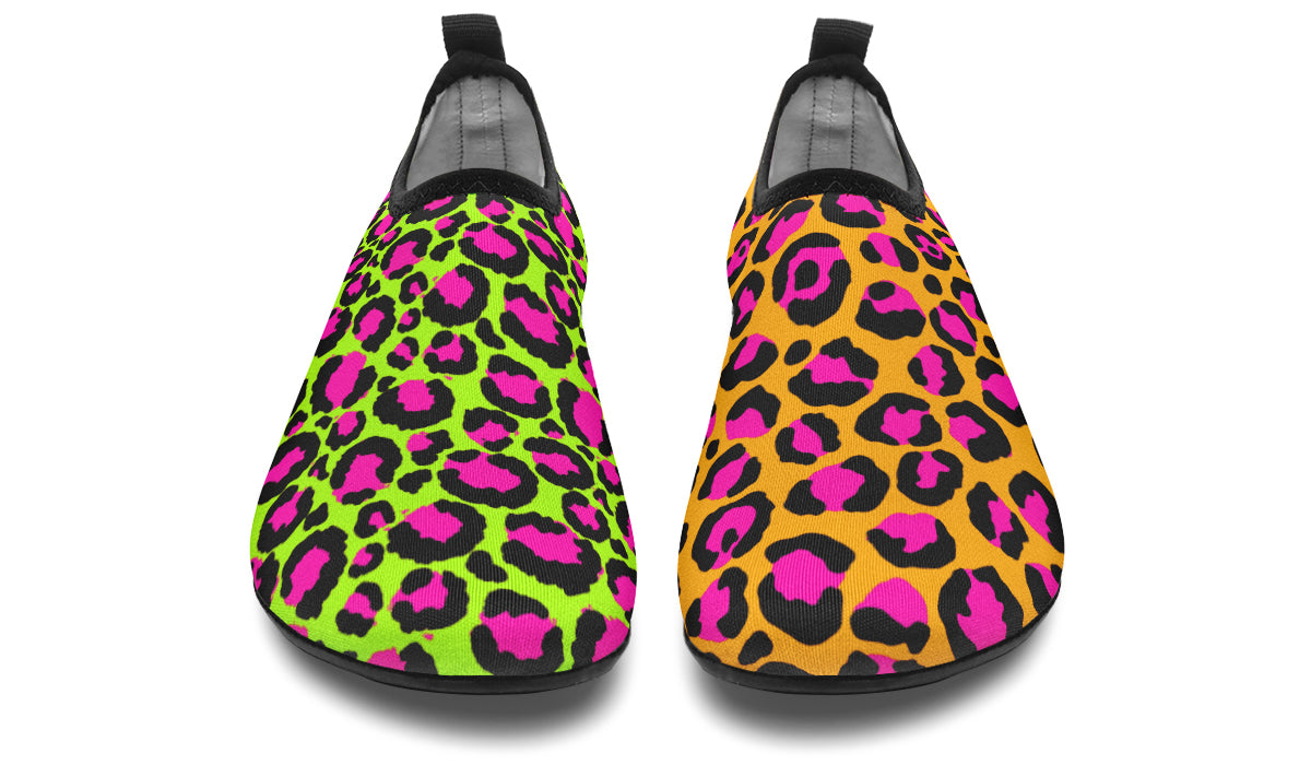 Neon Leopard x Neon Safari Mismatch Water Shoes