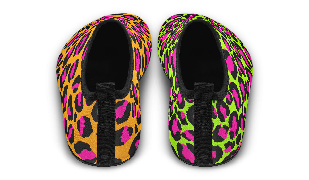 Neon Leopard x Neon Safari Mismatch Water Shoes