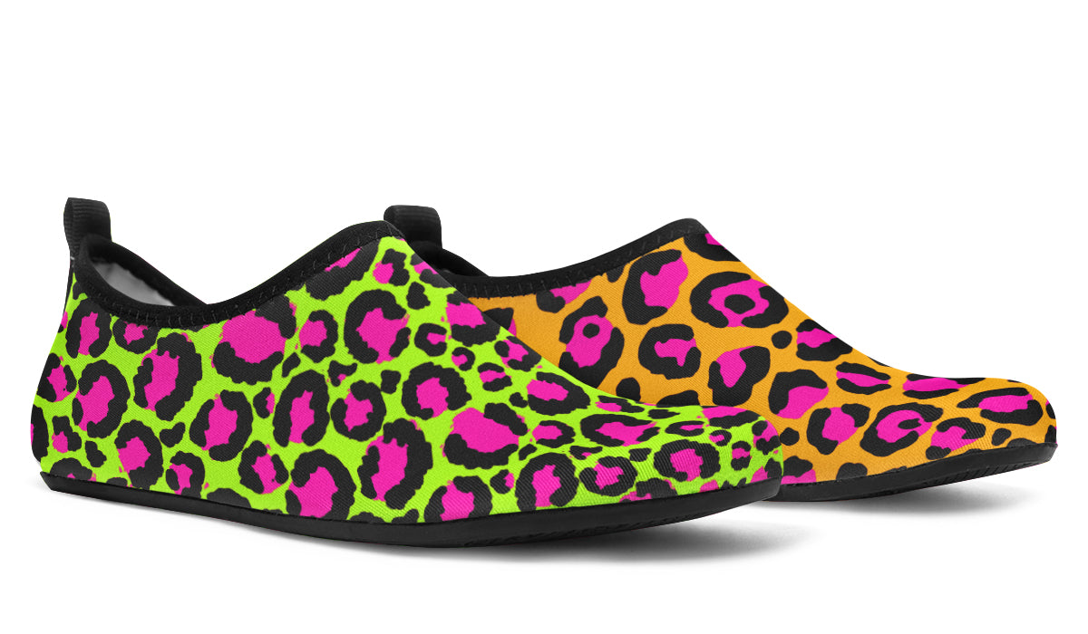 Neon Leopard x Neon Safari Mismatch Water Shoes