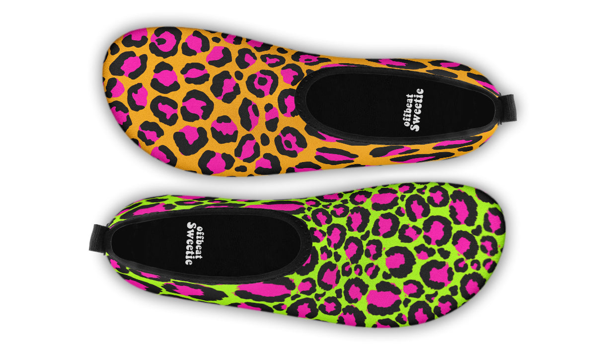 Neon Leopard x Neon Safari Mismatch Water Shoes