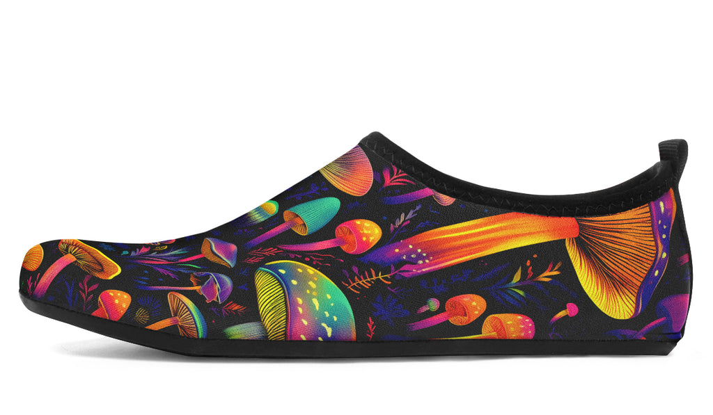 Neon Mushrooms Water Shoes - Offbeat Sweetie