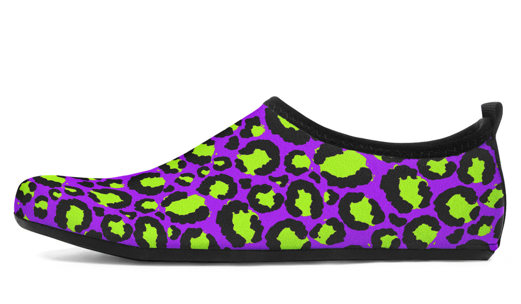 Neon Safari x Zombie Leopard Mismatch Water Shoes