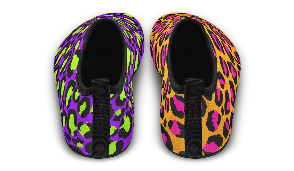 Neon Safari x Zombie Leopard Mismatch Water Shoes