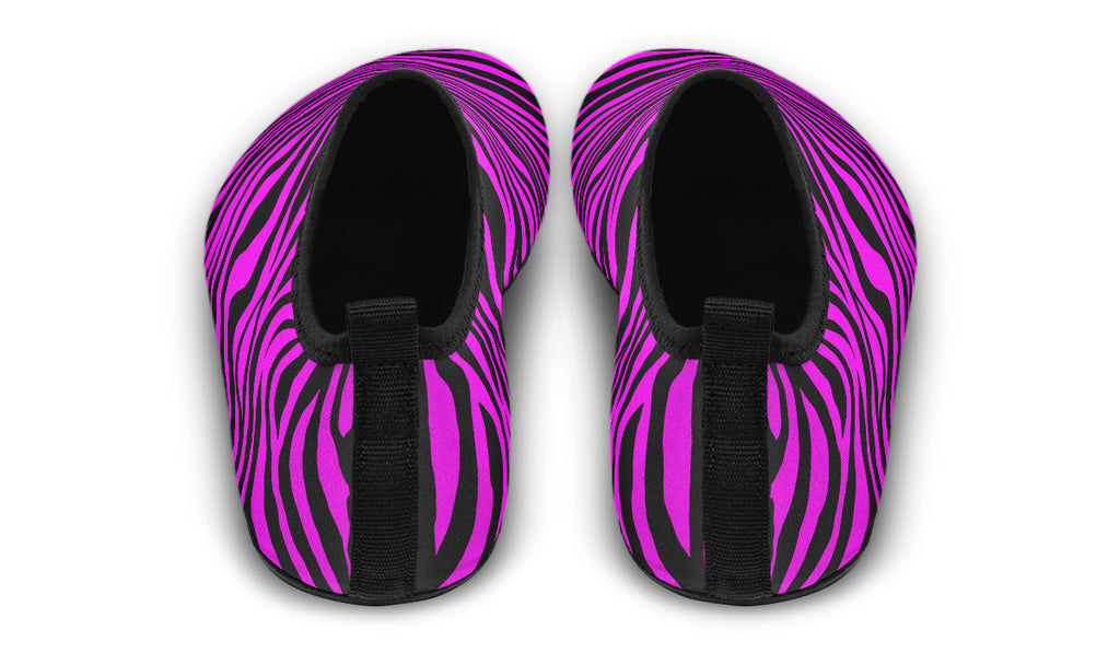 Neon Zebra Fuchsia Water Shoes