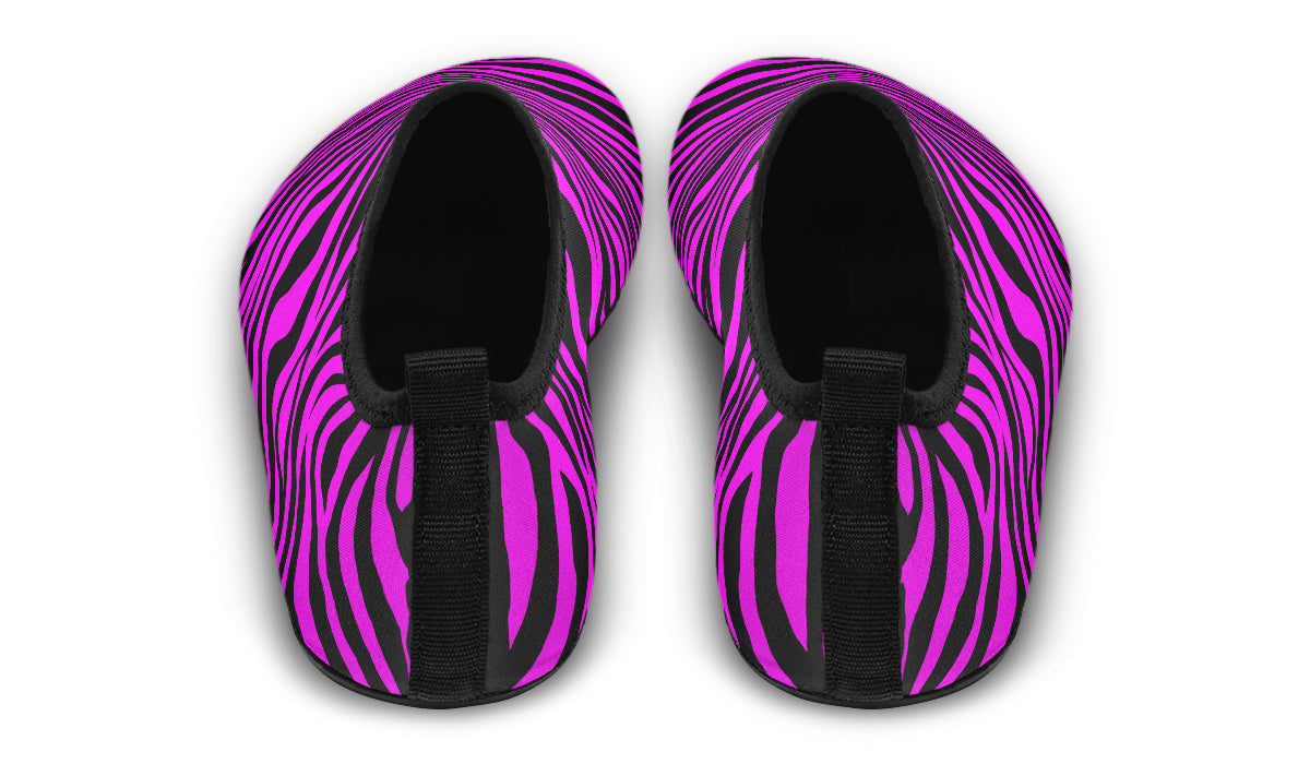 Neon Zebra Fuchsia Water Shoes
