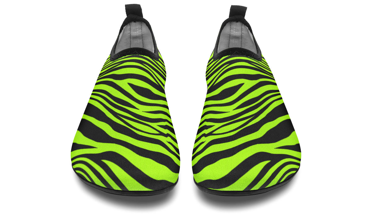 Neon Zebra Water Shoes - Offbeat Sweetie