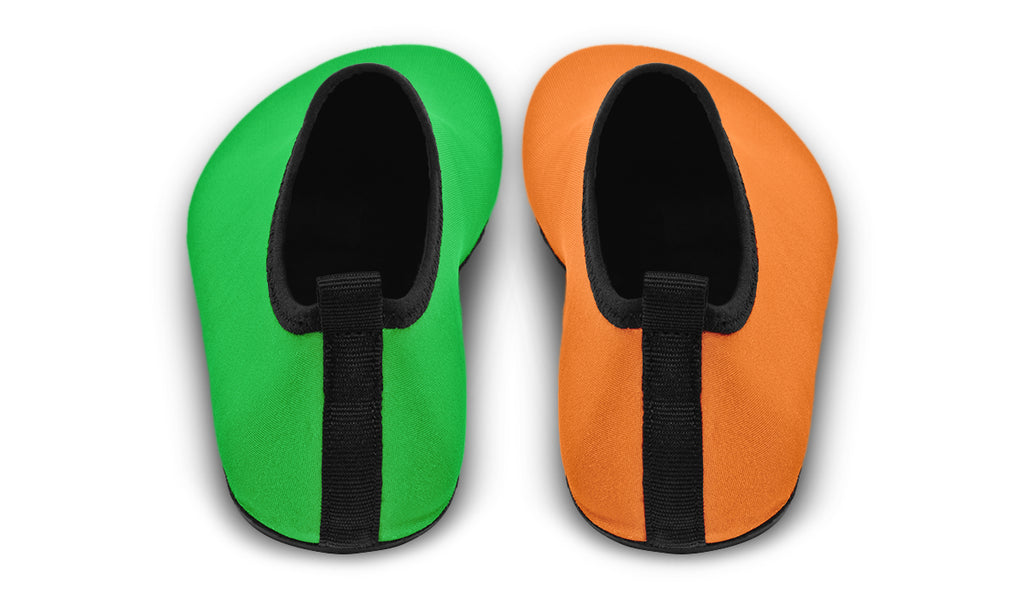 Orange and Green Mismatch Water Shoes - Offbeat Sweetie