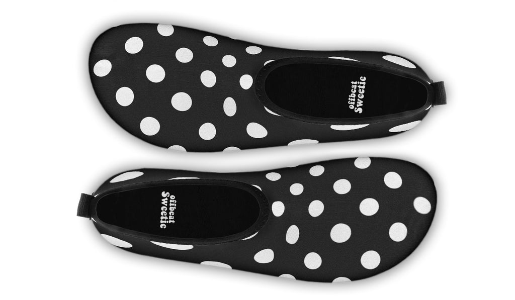 Paint It Black Polka Dot Water Shoes