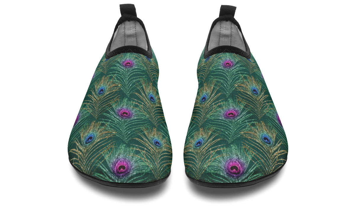Peacock Feathers Water Shoes - Offbeat Sweetie