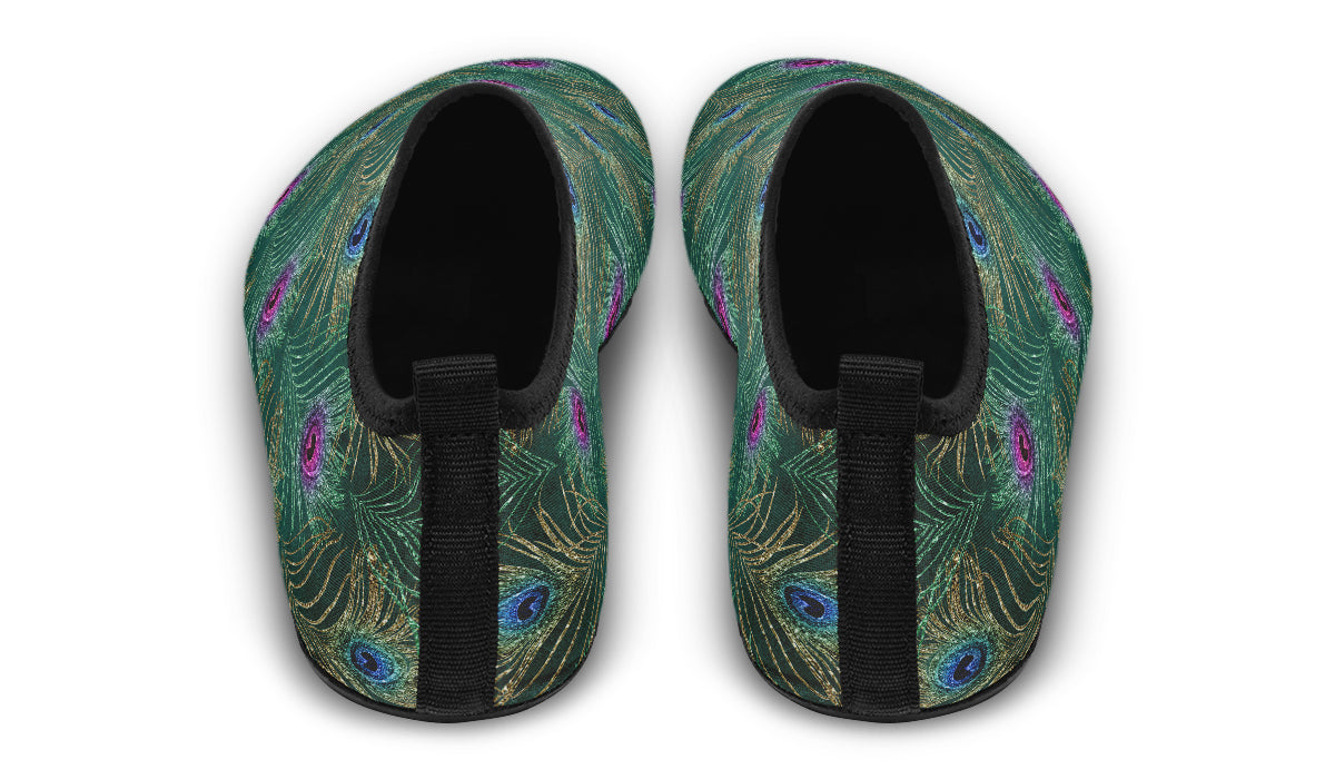 Peacock Feathers Water Shoes - Offbeat Sweetie