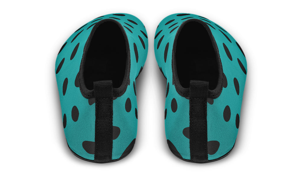 Penny Royal Teal Polka Dot Water Shoes